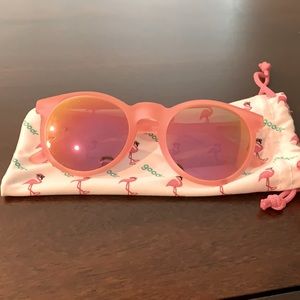 Women’s Goodr pink mirrored sunglasses